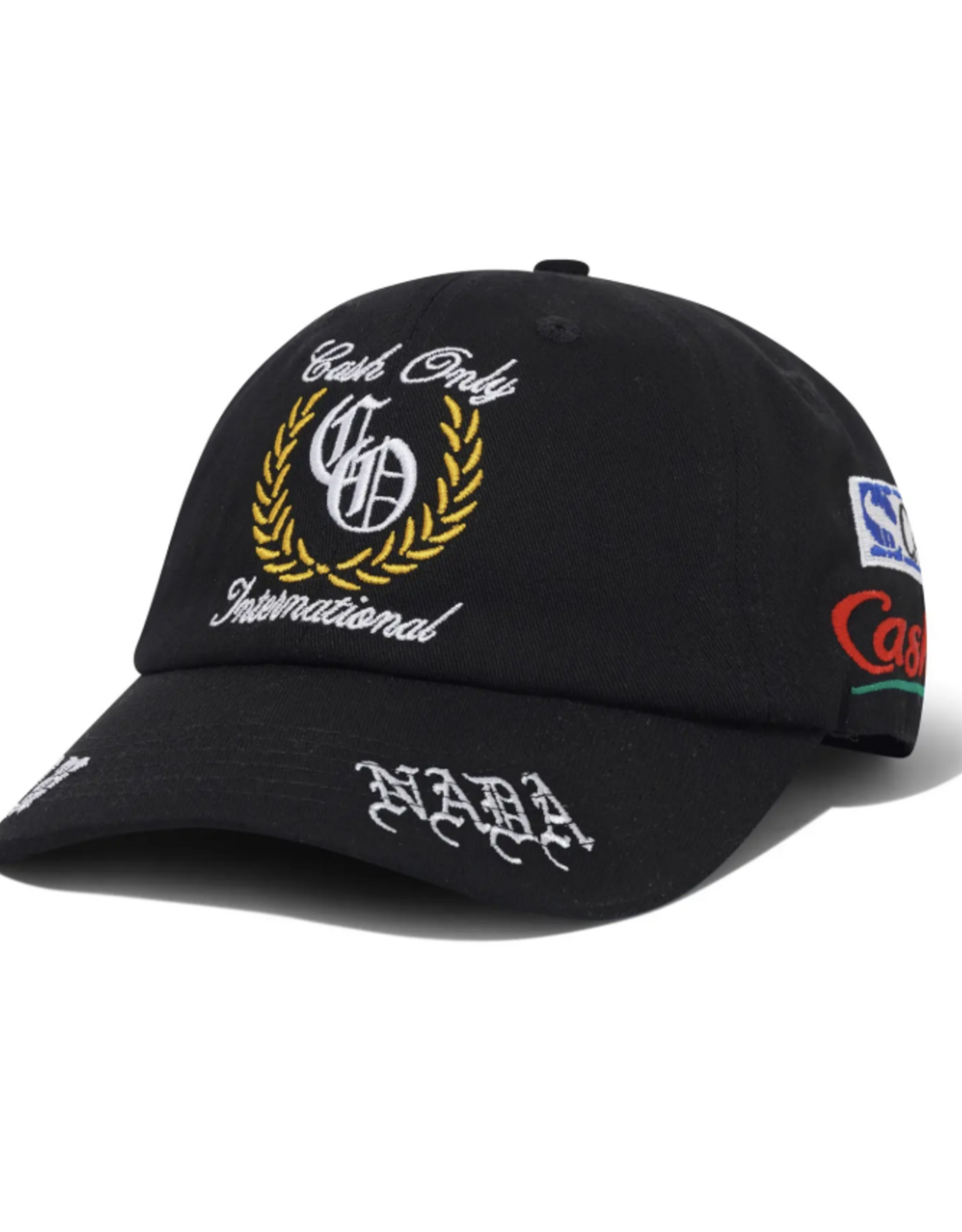 CASH ONLY Nada 6 Panel Cap - Black