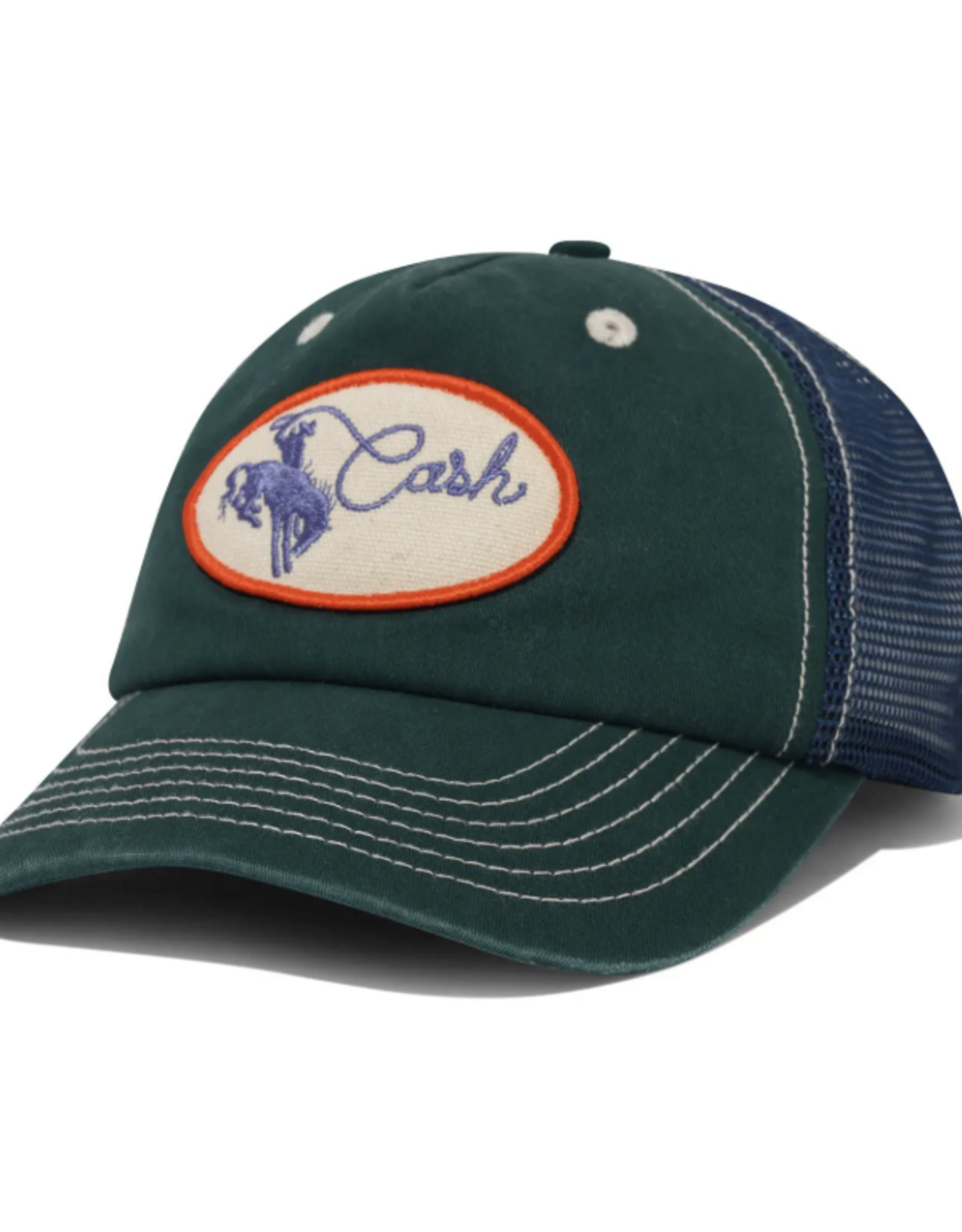 CASH ONLY Rodeo Trucker Cap - Green / Navy