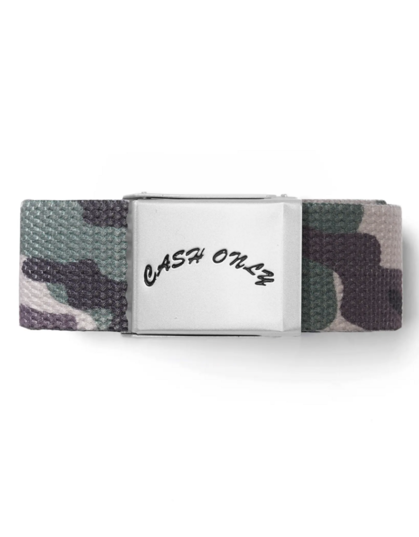 CASH ONLY Logo Web Belt - Camo