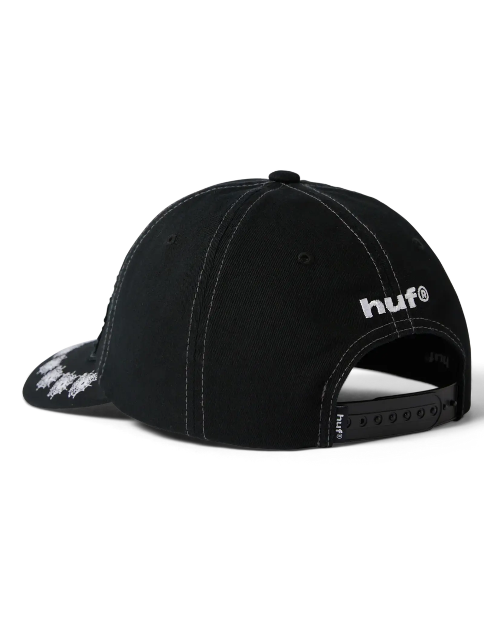 HUF Venom Snapback Hat - Washed Black