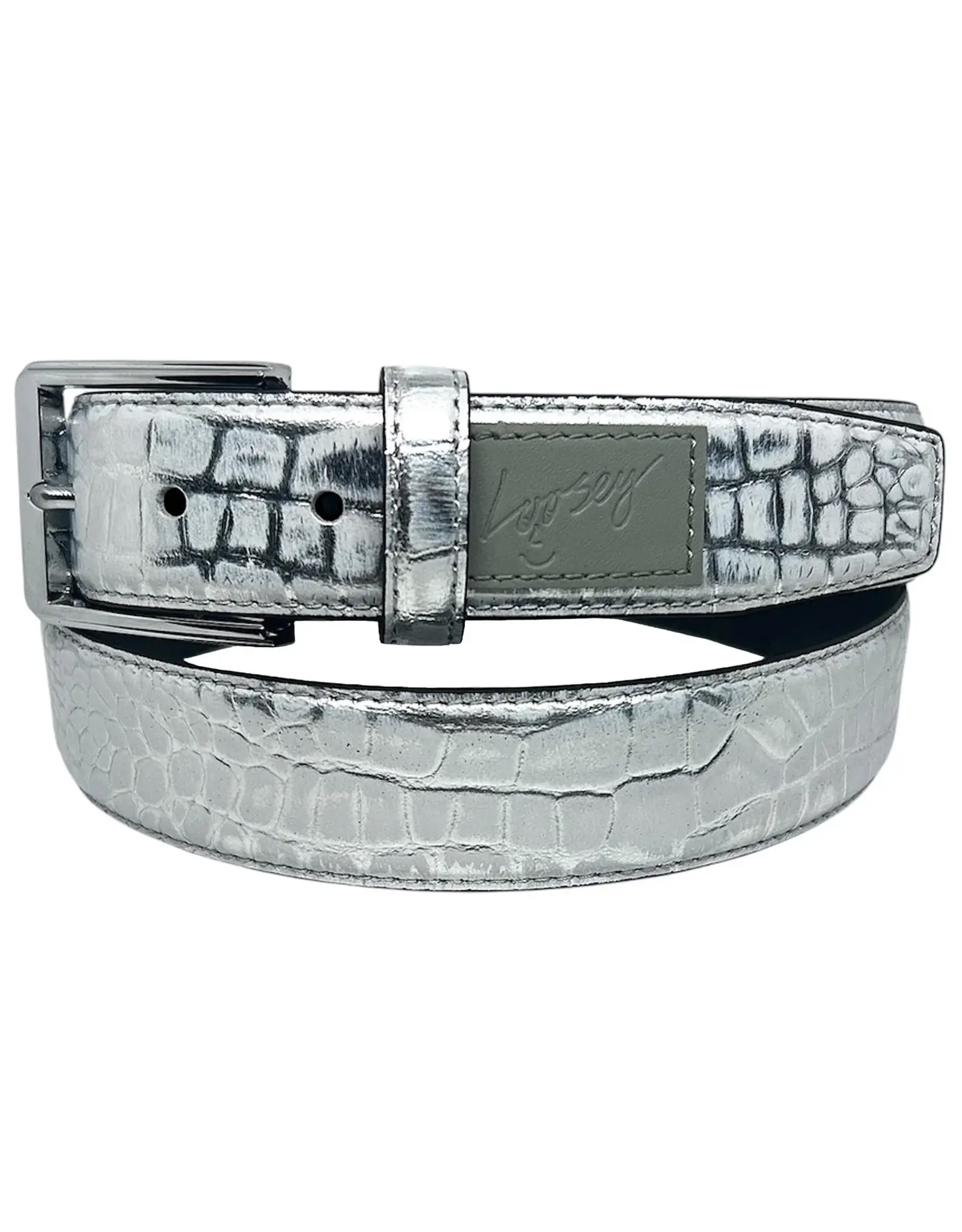 LOOSEY Siver Surfer Croc Belt