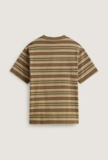VANS Loose Stripe Ringer S/S Knit - Olive / Brown