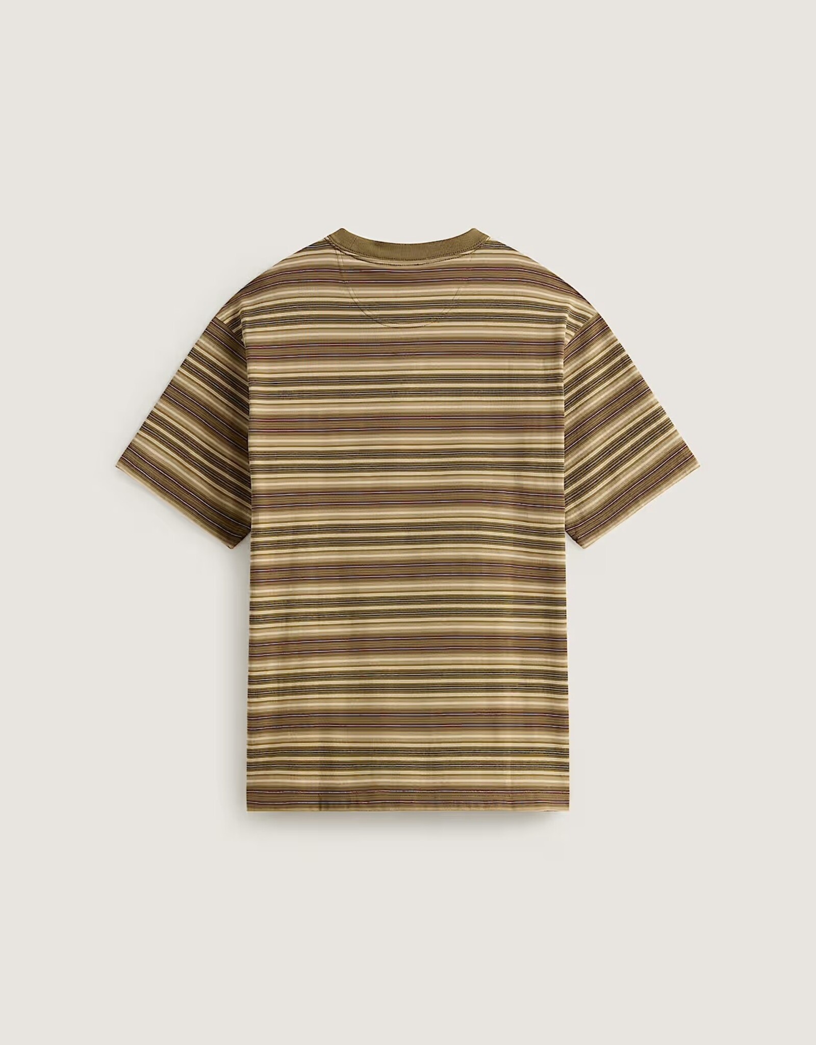 VANS Loose Stripe Ringer S/S Knit - Olive / Brown