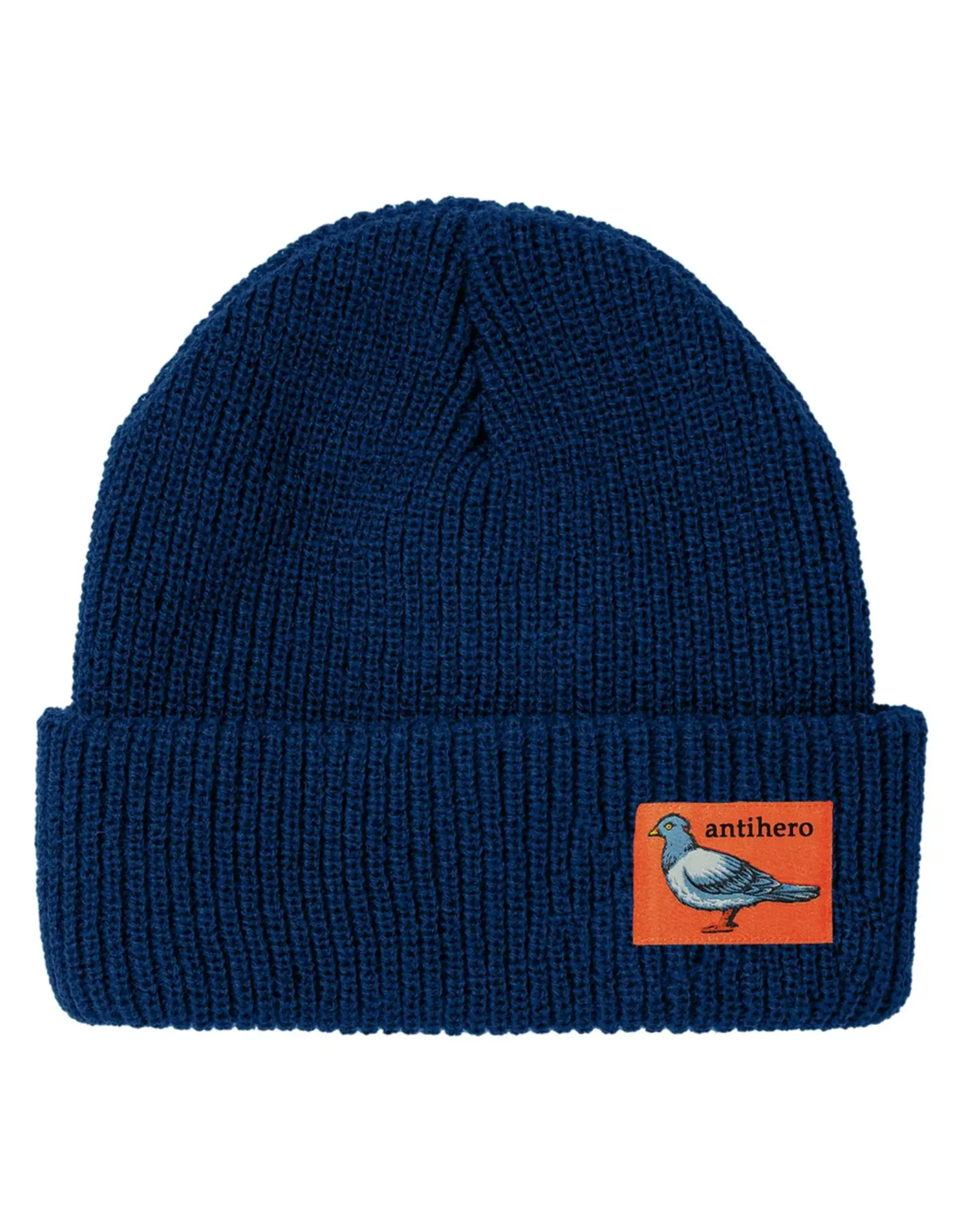 ANTI HERO Lil Pigeon Label Beanie - Navy Orange