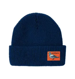 ANTI HERO Lil Pigeon Label Beanie - Navy Orange