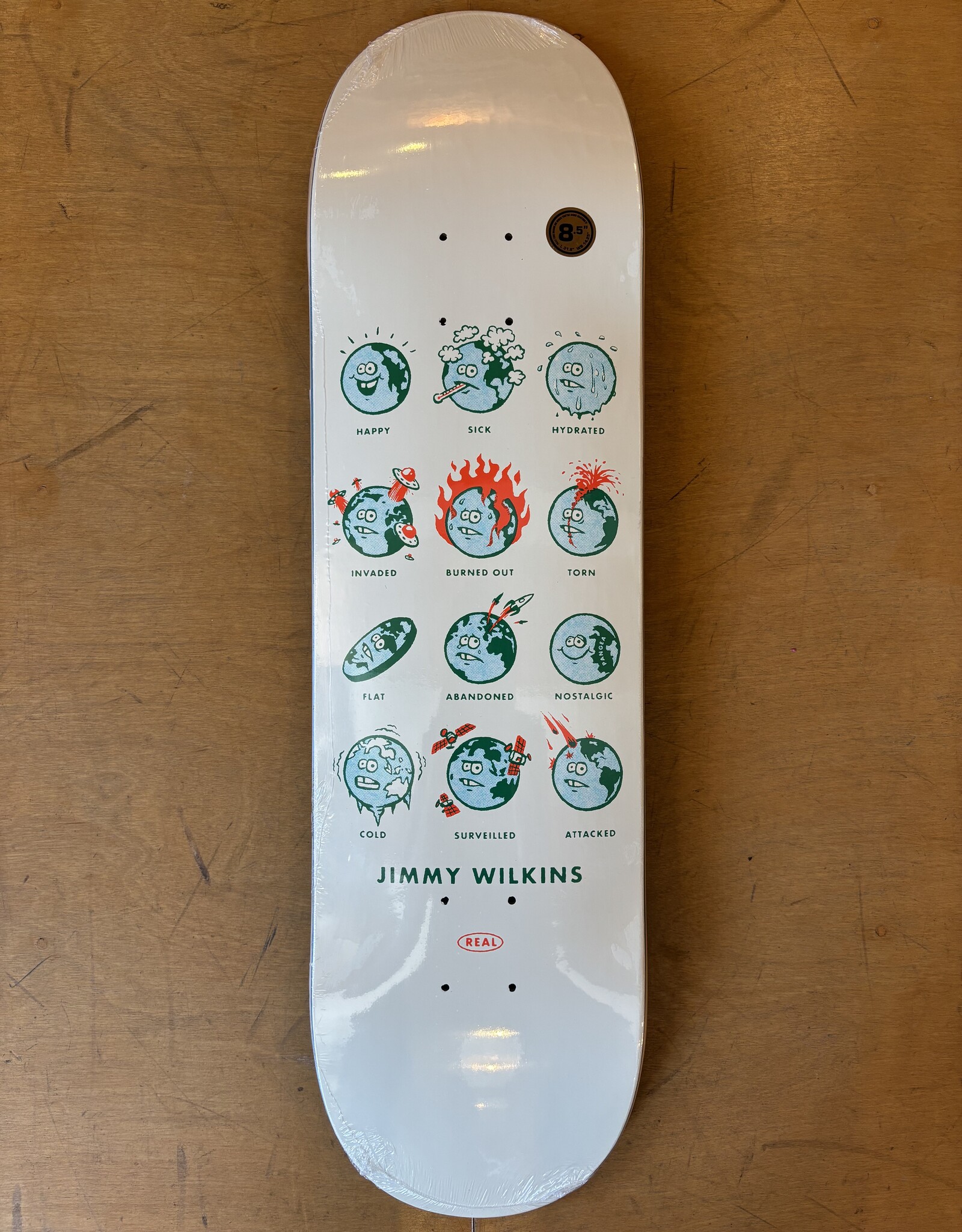 REAL SKATEBOARDS Jimmy How Are You Pro Deck - 8.5