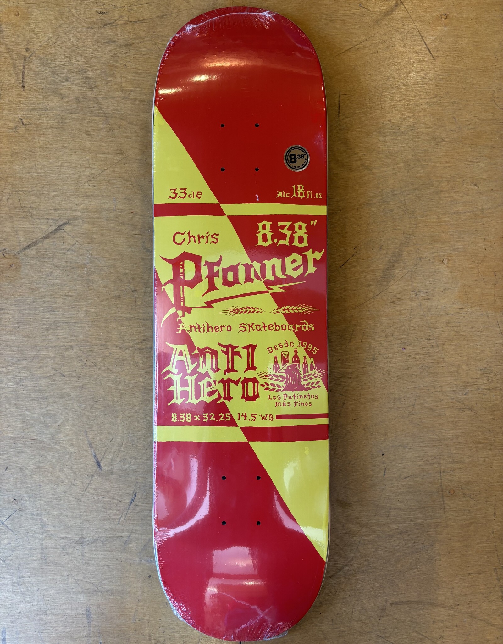ANTI HERO Pfanner Mas Refresco Pro Deck - 8.38