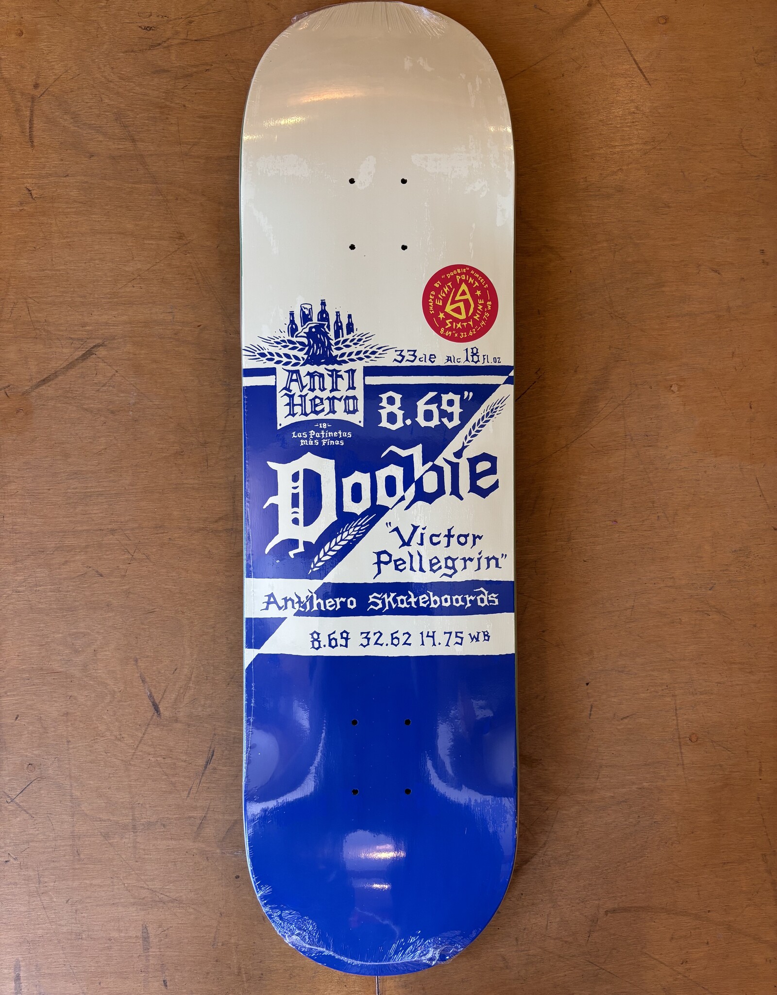 ANTI HERO Doobie Mas Refresco Pro Deck - 8.69