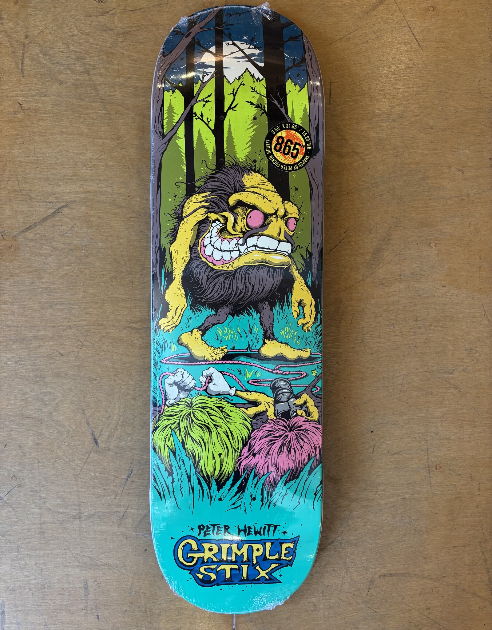 ANTI HERO Grimple Stix Hewitt Gryptids Pro Deck - 8.65