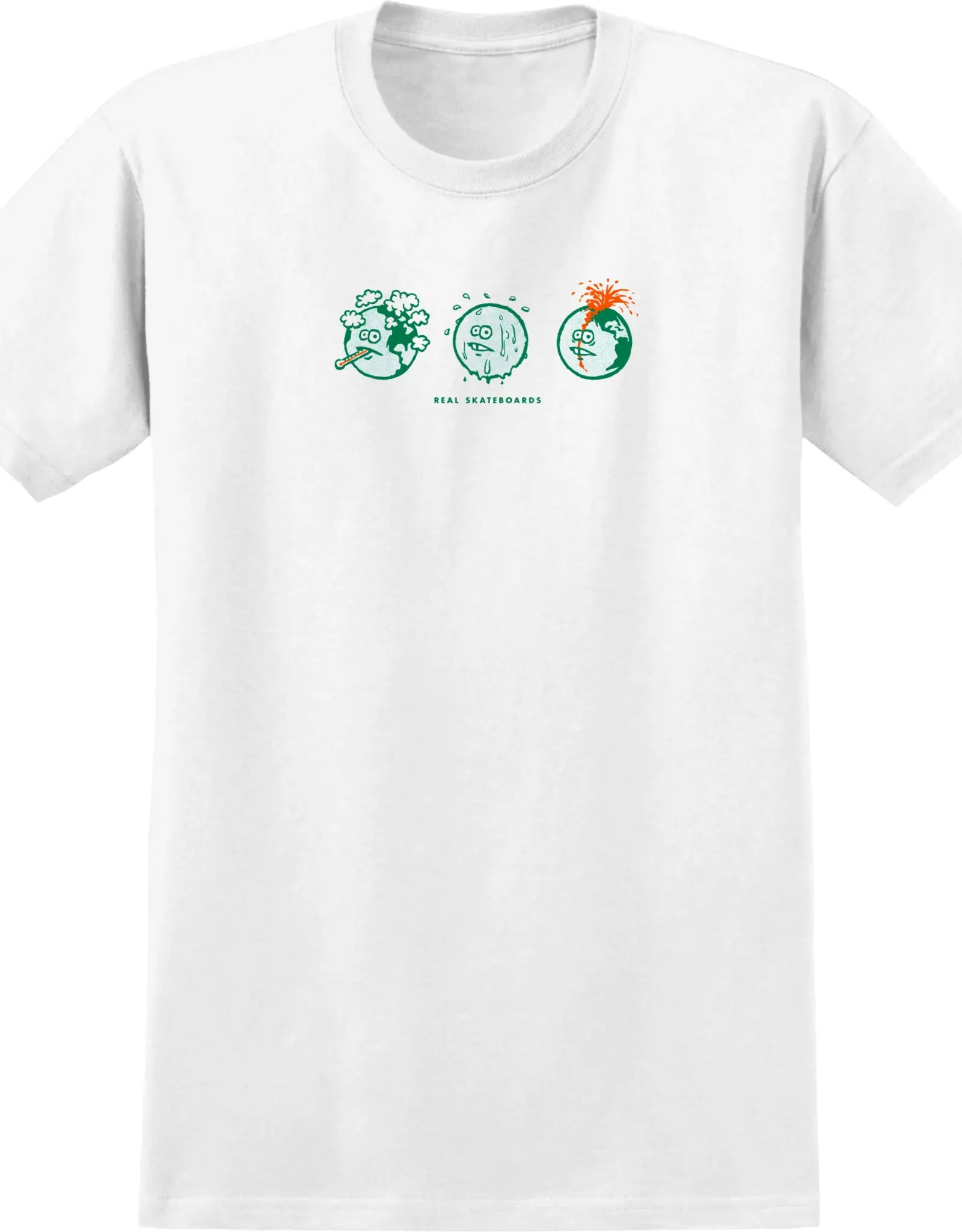 REAL SKATEBOARDS How Are You S/S Tee - White