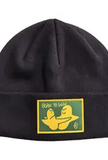 KROOKED Born To Win Cuff Beanie - Black