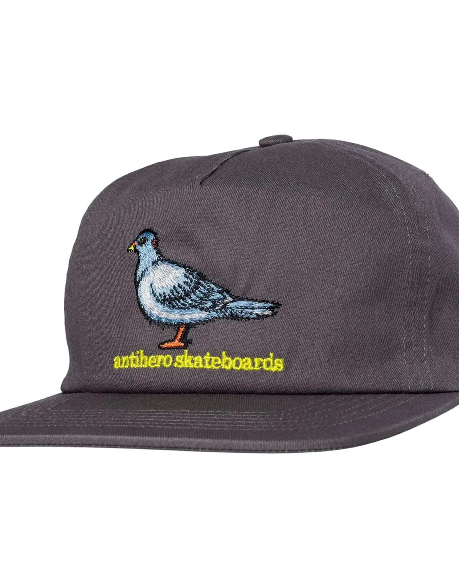 ANTI HERO Lil Pigeon Snapback Hat - Grey / Yellow