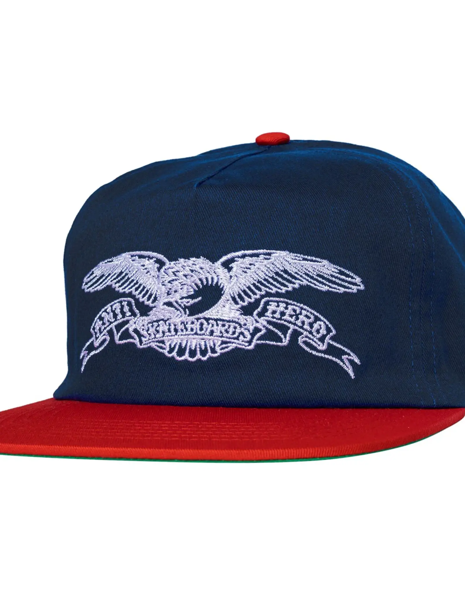 ANTI HERO Basic Eagle Snapback Hat - Navy / Red