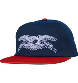 ANTI HERO Basic Eagle Snapback Hat - Navy / Red