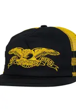 ANTI HERO Basic Eagle Snapback Hat - Black / Yellow
