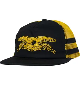ANTI HERO Basic Eagle Snapback Hat - Black / Yellow