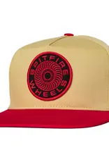 SPITFIRE Classic 87 Swirl Patch Snapback Hat - Tan / Red
