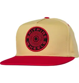 SPITFIRE Classic 87 Swirl Patch Snapback Hat - Tan / Red