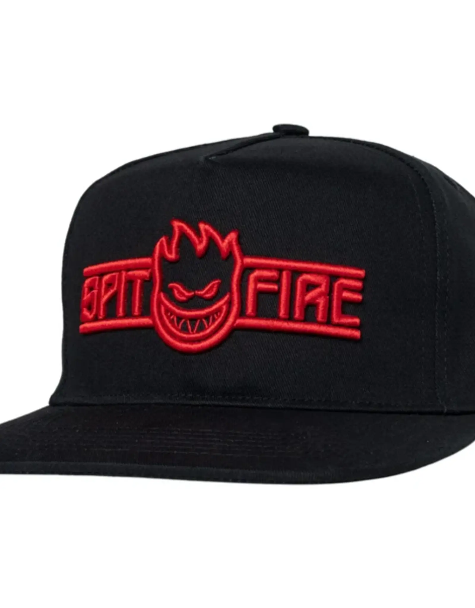 SPITFIRE LTB Bighead Script Snapback Hat - Black / Red