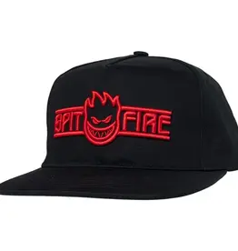 SPITFIRE LTB Bighead Script Snapback Hat - Black / Red