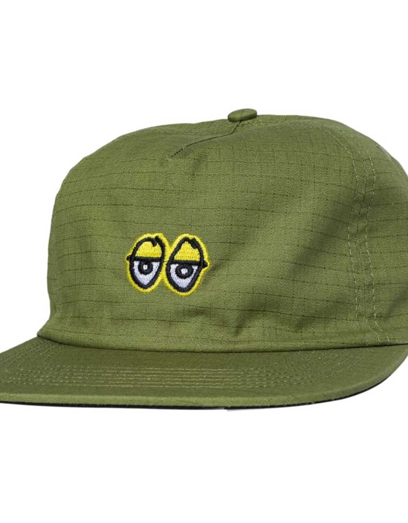 KROOKED Eyes Ripstop Snapback Hat - Olive