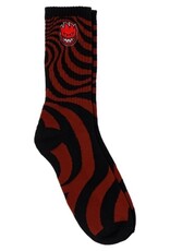 SPITFIRE Bighead Fill Embroidered Sock - Swirled Red
