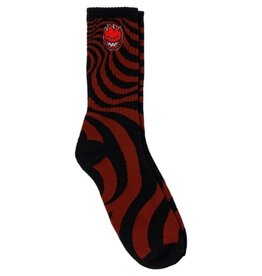 SPITFIRE Bighead Fill Embroidered Sock - Swirled Red