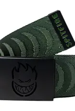 SPITFIRE Bighead Cutout Jacquard Web Belt - Olive / Black