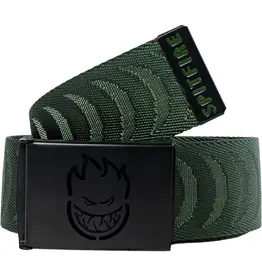 SPITFIRE Bighead Cutout Jacquard Web Belt - Olive / Black