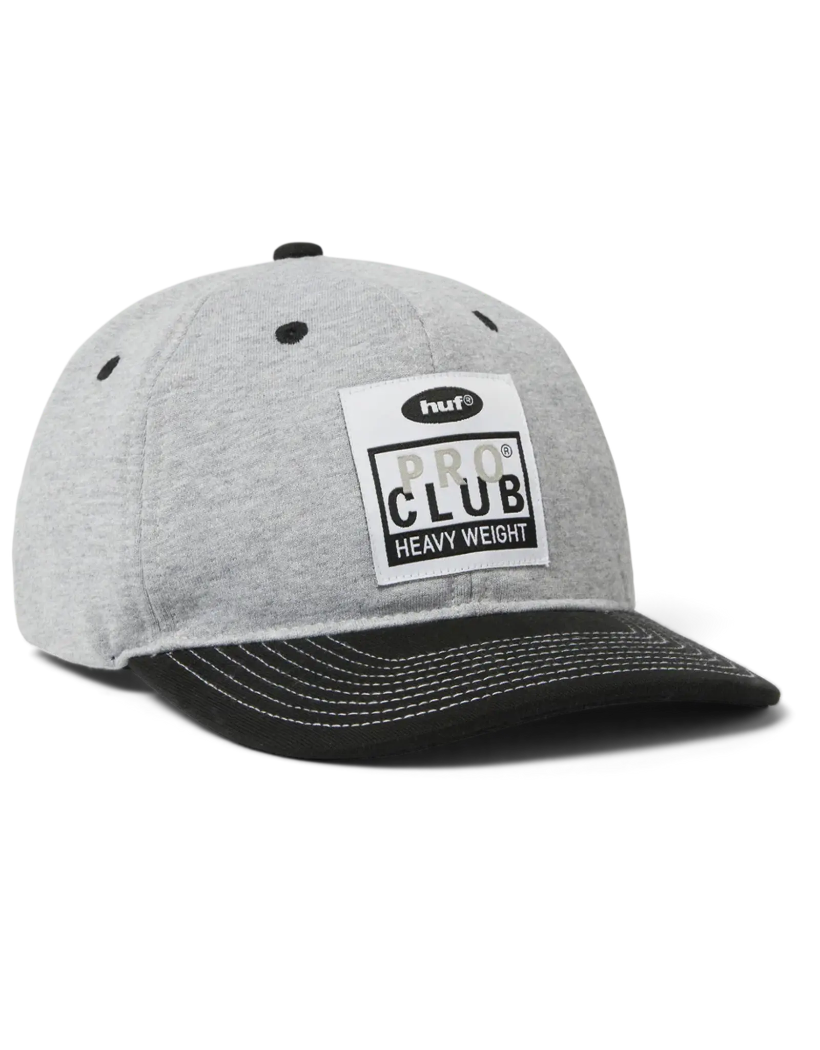 HUF x Pro Club Fleece Snapback Hat - Heather Grey