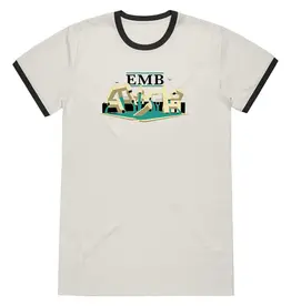 REAL SKATEBOARDS EMB Tee - Natural/Black