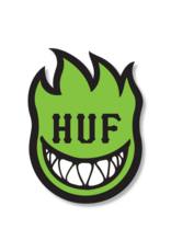 HUF x Spitfire XL Bighead Sticker - Huf Green