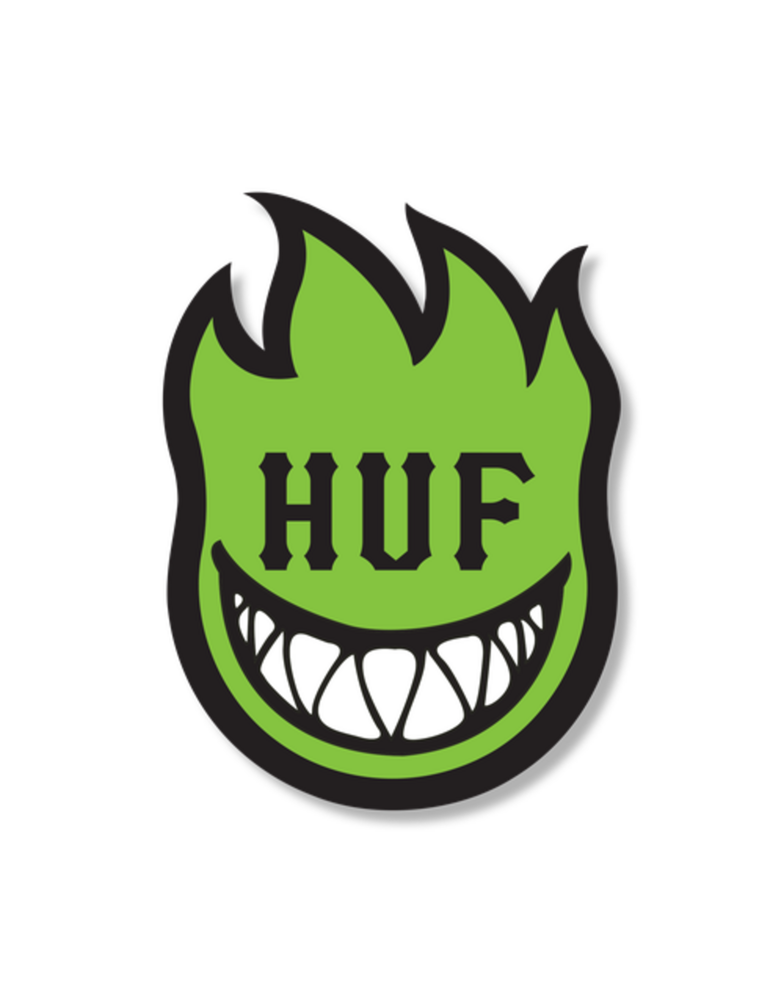 HUF x Spitfire XL Bighead Sticker - Huf Green