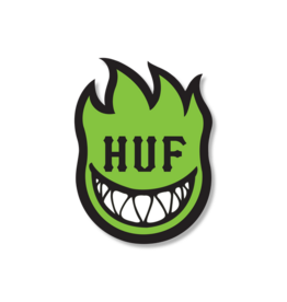HUF x Spitfire XL Bighead Sticker - Huf Green