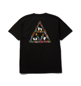 HUF x Spitfire Sticker TT S/S Tee - Black