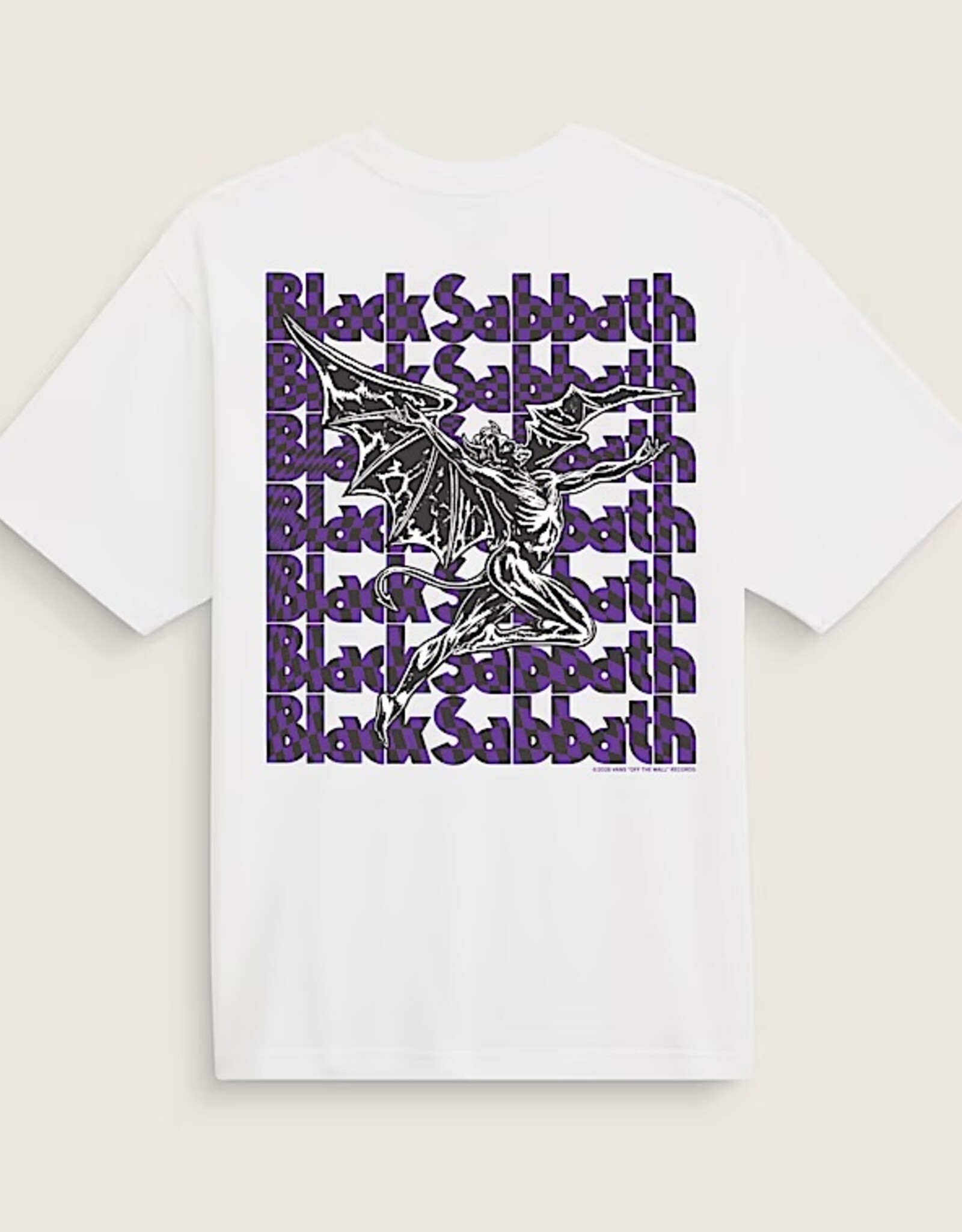 VANS Black Sabbath Henry Logo S/S Tee - White