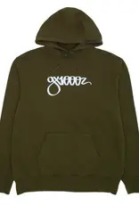 GX1000 Script Hoodie - Military Green