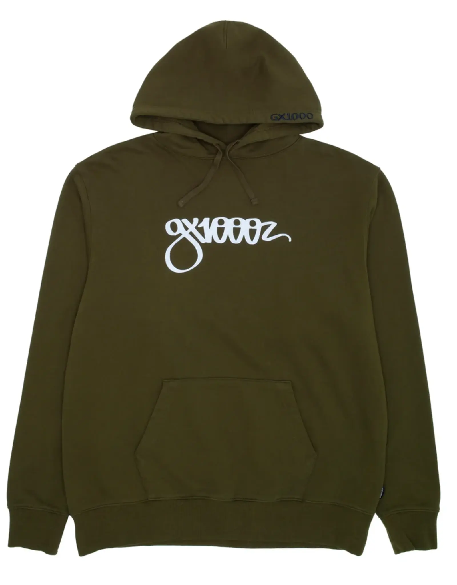 GX1000 Script Hoodie - Military Green