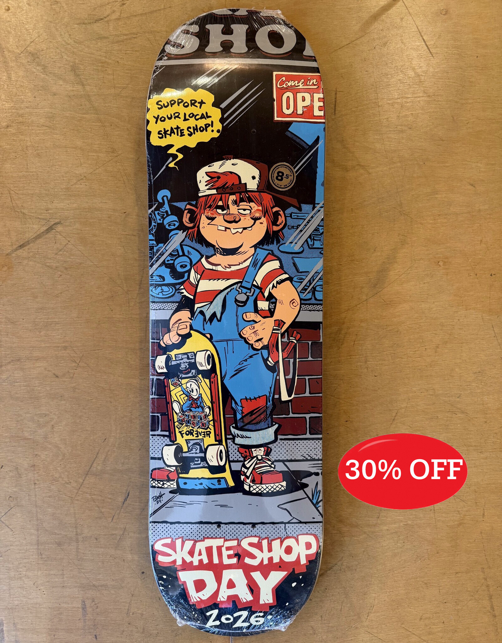 REAL SKATEBOARDS Skate Shop Day 2026 Exclusive Shop Keepers Deck - All Sizes
