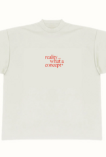 LESS THAN LOCAL Concept of Reality Tee - White / Red