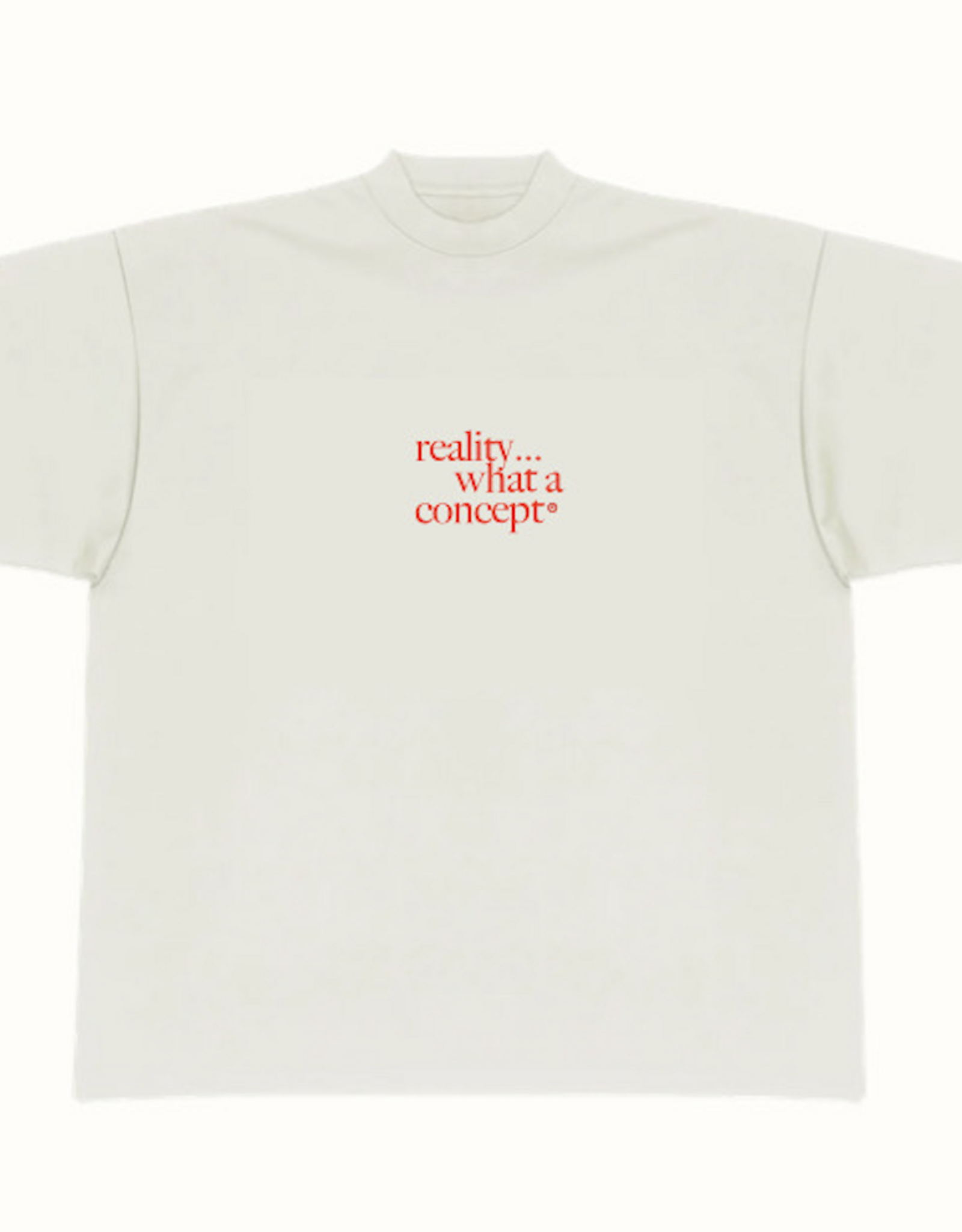 LESS THAN LOCAL Concept of Reality Tee - White / Red