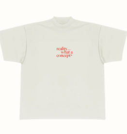 LESS THAN LOCAL Concept of Reality Tee - White / Red