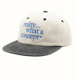 LESS THAN LOCAL Concept of Reality Strapback Hat - White / Washed Black