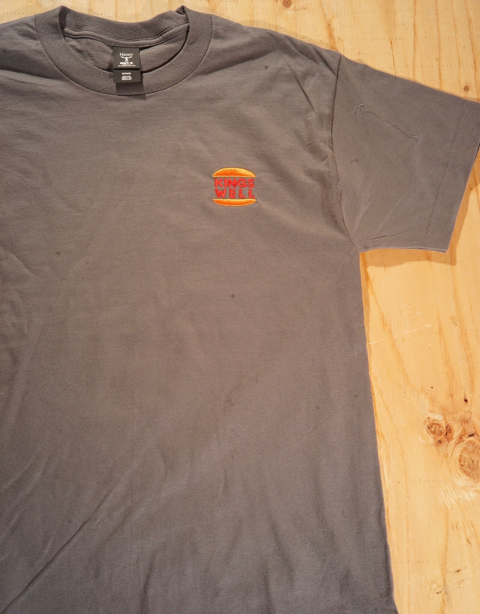 KINGSWELL Burger Well Tee - Charcoal