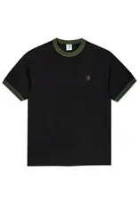 POLAR Ringer Tee - Black / Army Green