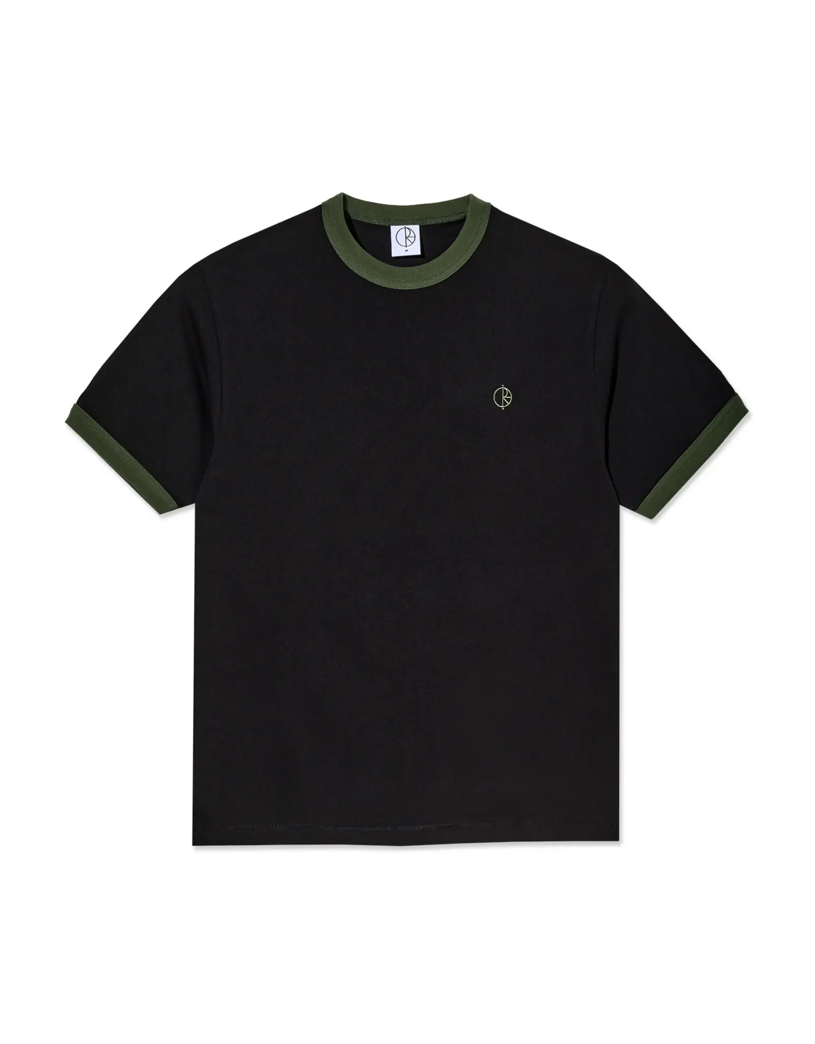 POLAR Ringer Tee - Black / Army Green