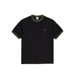 POLAR Ringer Tee - Black / Army Green