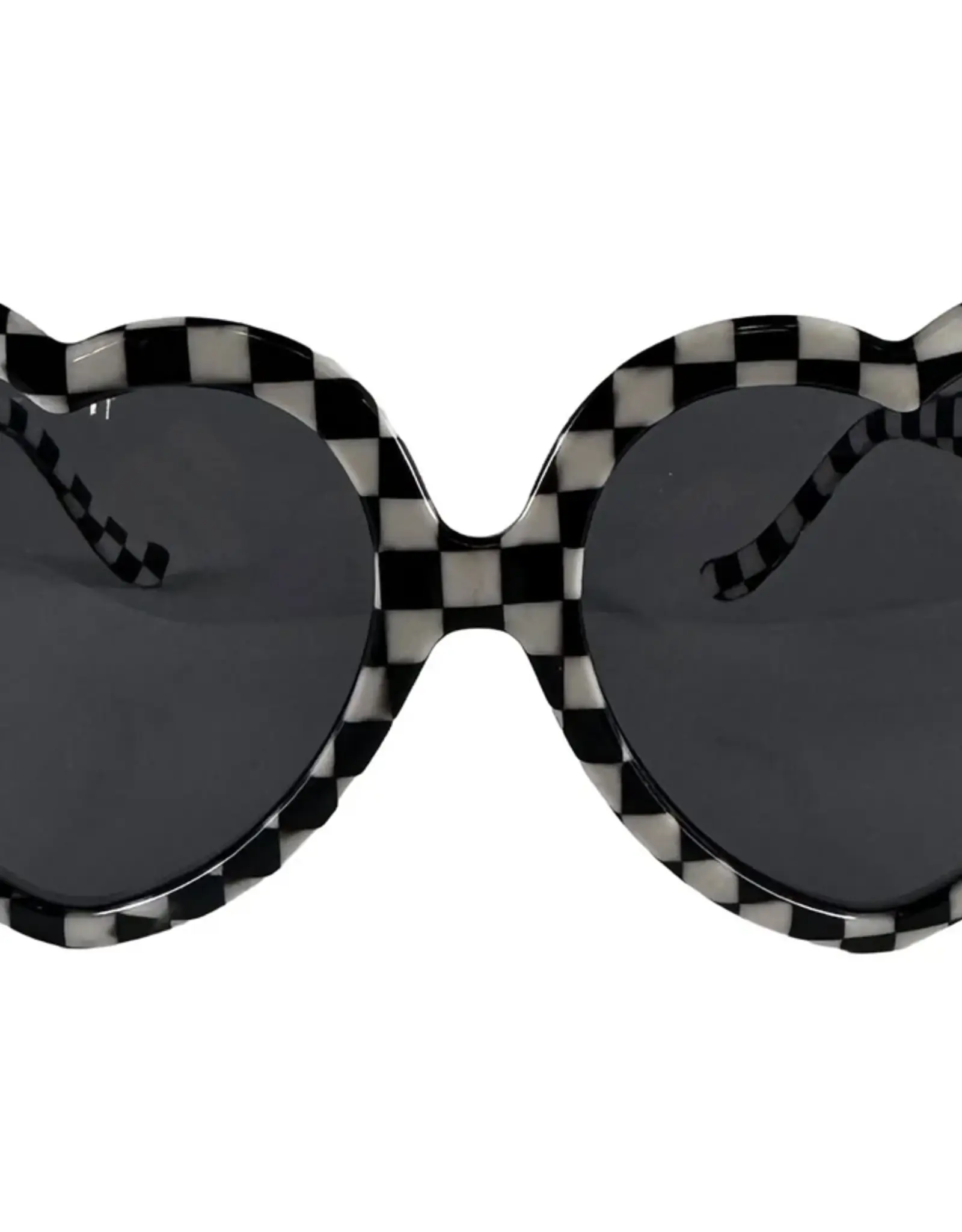 Heart-On Sunglasses - Checker