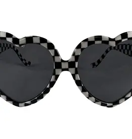 Heart-On Sunglasses - Checker