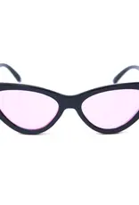 Space Needle Sunglasses - Black & Pink